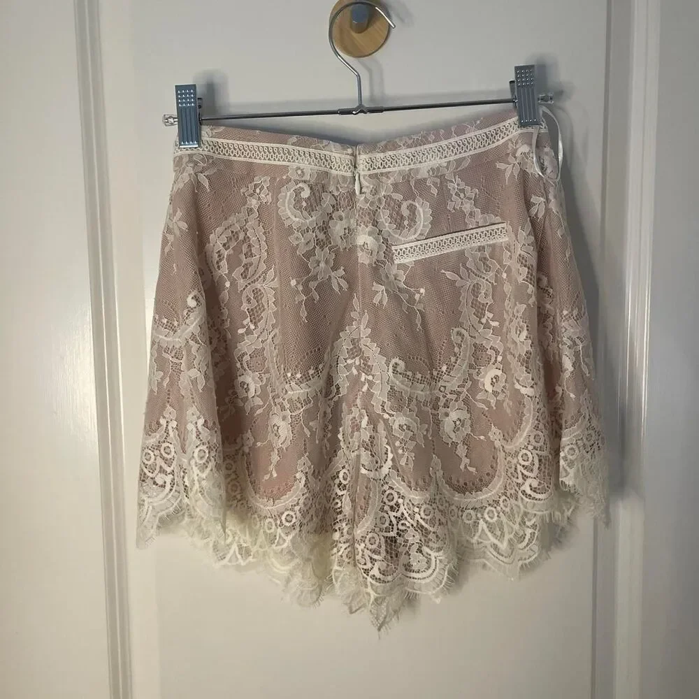 Style Stalker cream lace skorts - Picture 4 of 4